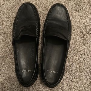 Cole Haan black leather loafers